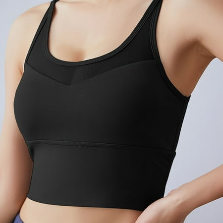 Seamless Shockproof Sports Bra Women s Mesh Breathable Cross Back Straps Camisole Tops
Seamless Shockproof Sports Bra Women s Mesh Breathable Cross Back Straps Camisole Tops
