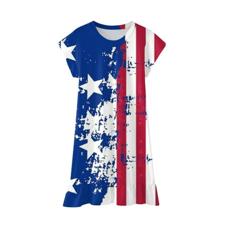 ZCFZJW July 4th Toddler Kids Baby Girls Independence Day Dress Fashion Cute Short Sleeve Star Striped Pattern American Flag Print Beach Sun Dress #04-Blue 12-13Years
ZCFZJW July 4th Toddler Kids Baby Girls Independence Day Dress Fashion Cute Short Sleeve Star Striped Pattern American Flag Print Beach Sun Dress #04-Blue 12-13Years