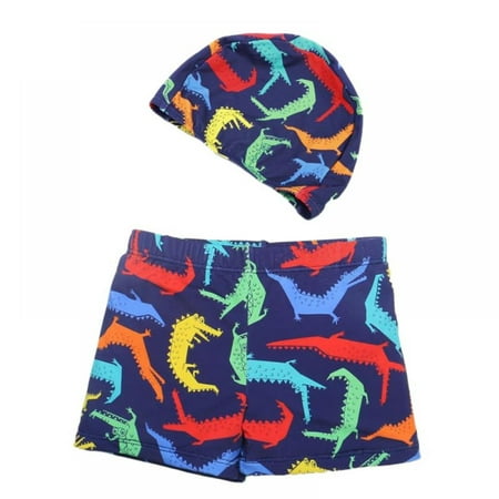 Sunwukong Boy s Cartoon Flat Angle Beach Pants Swimming Trunks + Swim Cap Two-Piece Set
Sunwukong Boy s Cartoon Flat Angle Beach Pants Swimming Trunks + Swim Cap Two-Piece Set