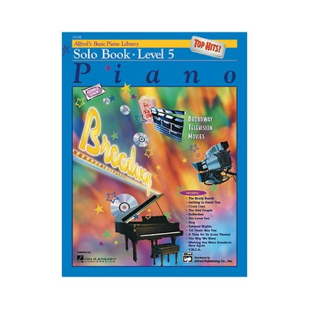 Alfred 00-19658 Basic Piano Course- Top Hits Solo Book 5 - Music Book