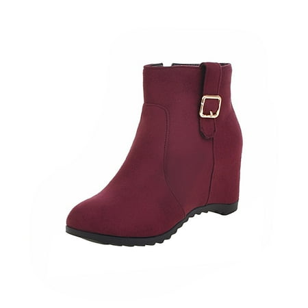 jsaierl Suede Ankle Boots Women s Hide Heels Booties with Belt Buckle - Fall Winter Office Work Boots
jsaierl Suede Ankle Boots Women s Hide Heels Booties with Belt Buckle - Fall Winter Office Work Boots