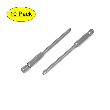 Unique Bargains 1/4 Hex Shank 100mm Long 4mm Tip PH2 Magnetic Screwdriver Bits 10pcs
Unique Bargains 1/4 Hex Shank 100mm Long 4mm Tip PH2 Magnetic Screwdriver Bits 10pcs