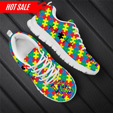 Autism Awareness Flats Shoes for Women Girls Breathable 2023 New Fashion Brand Designer Casual Footwear Lace Up Walking Sneakers
Autism Awareness Flats Shoes for Women Girls Breathable 2023 New Fashion Brand Designer Casual Footwear Lace Up Walking Sneakers