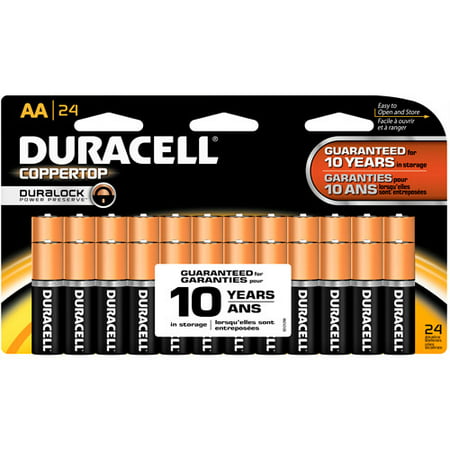 Duracell Coppertop AA Household Batteries, 24 Count