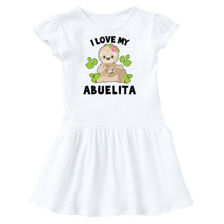 Inktastic Cute Sloth I Love My Abuelita with Green Leaves Gift Toddler Girl Dress
Inktastic Cute Sloth I Love My Abuelita with Green Leaves Gift Toddler Girl Dress