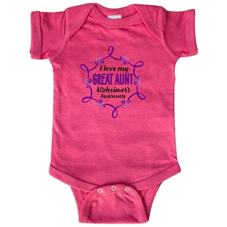 Inktastic I Love My Great Aunt Alzheimer s Awareness with Purple Heart Gift Baby Boy or Baby Girl Bodysuit
Inktastic I Love My Great Aunt Alzheimer s Awareness with Purple Heart Gift Baby Boy or Baby Girl Bodysuit
