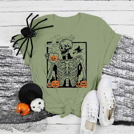 2022 Womens Halloween Tops Womens Graphic Tee Shirts Short Sleeve Crewneck Tops T-shirts Trendy Casual Loose Blouse
2022 Womens Halloween Tops Womens Graphic Tee Shirts Short Sleeve Crewneck Tops T-shirts Trendy Casual Loose Blouse