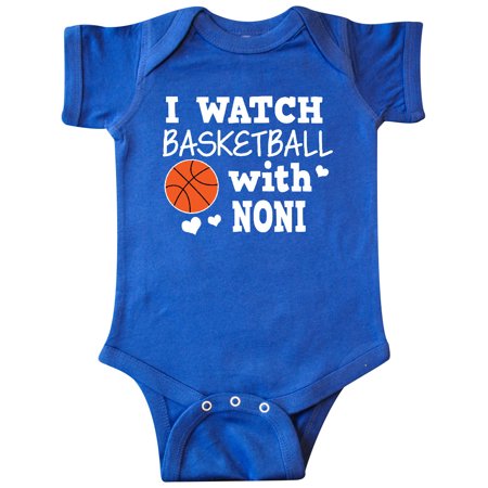 Inktastic I Watch Basketball with Noni Gift Baby Boy Bodysuit