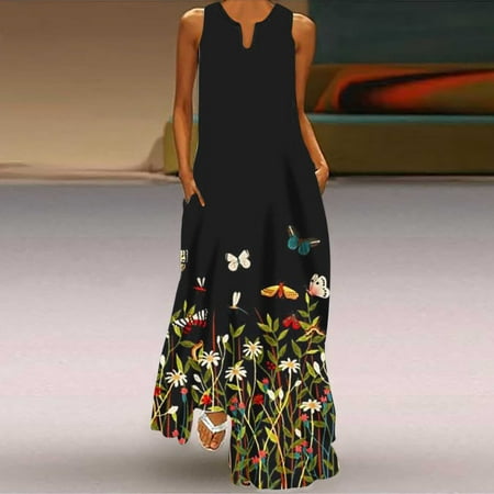 Leesechin Deals Womens Skirts Off Shoulder Summer Sexy Vintage V Neck Sleeveless Pocket Printed Beach Party Dresses on Clearance
Leesechin Deals Womens Skirts Off Shoulder Summer Sexy Vintage V Neck Sleeveless Pocket Printed Beach Party Dresses on Clearance