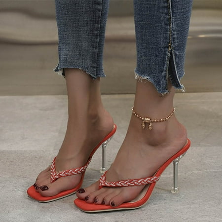 Women Fashion Summer Rhinestone Cross Flip Flops High Heel Sandals And Slippers Note Please Buy One Or Two Sizes Larger
Women Fashion Summer Rhinestone Cross Flip Flops High Heel Sandals And Slippers Note Please Buy One Or Two Sizes Larger