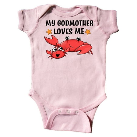 Inktastic My Godmother Loves Me- cute crab family Gift Baby Boy or Baby Girl Bodysuit
Inktastic My Godmother Loves Me- cute crab family Gift Baby Boy or Baby Girl Bodysuit