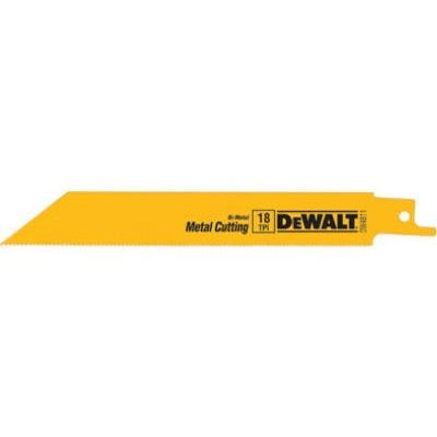 DeWalt Bi-Metal Reciprocating Saw Blade 6-In. 18-TPI 5-Pk. 1 Pack