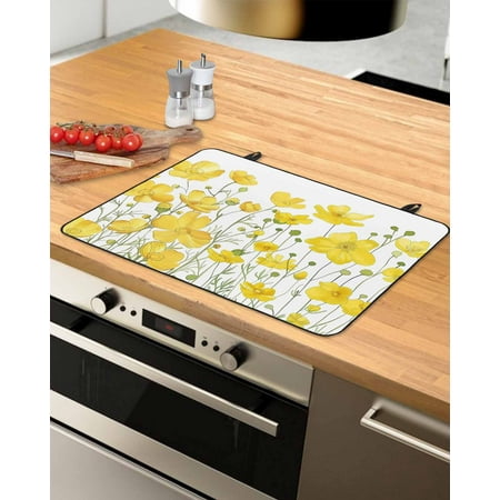 Yellow Daisy Stove Top Covers for Electric Stove Heat Insulation Fireproof Glass Cooktop Cover Counter Top Glass Stove Cover for Prevent Scratches 31 x24 Spring Floral Summer Botanical Watercolor
Yellow Daisy Stove Top Covers for Electric Stove Heat Insulation Fireproof Glass Cooktop Cover Counter Top Glass Stove Cover for Prevent Scratches 31 x24 Spring Floral Summer Botanical Watercolor