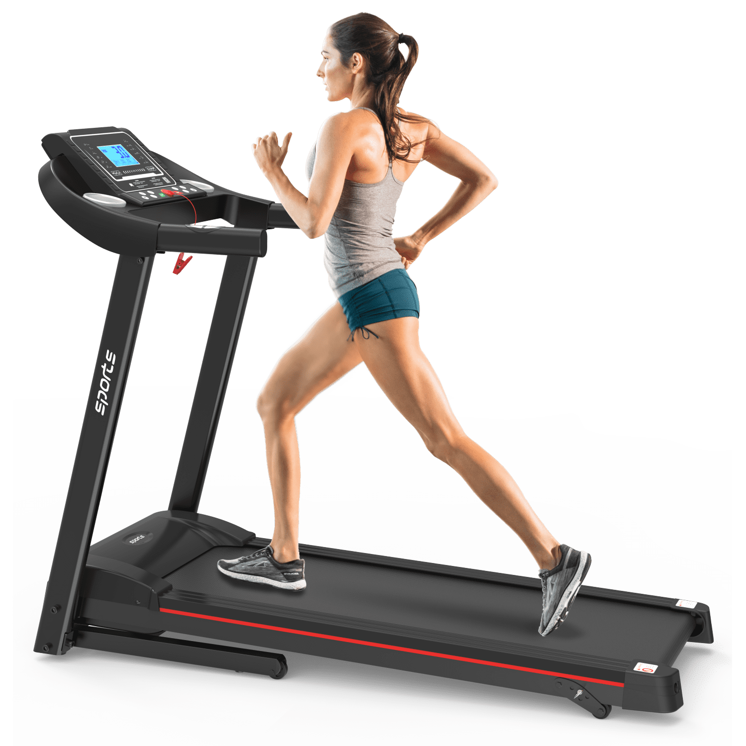 FT98 Carbon 2HP Peak DC Motorized Treadmill Max Speed 14km Hr Max