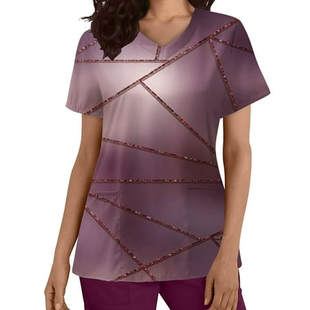 Independence Day Women s Scrubs Top Short Sleeve V Neck Patterned T Shirts Blouse With Pocket Nursing Uniforms For Women
Independence Day Women s Scrubs Top Short Sleeve V Neck Patterned T Shirts Blouse With Pocket Nursing Uniforms For Women