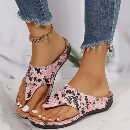 XIAOFFENN Womens Summer Slippers Colorful Flower Embroidery Sandals Flip Flops Wedge Shoes
XIAOFFENN Womens Summer Slippers Colorful Flower Embroidery Sandals Flip Flops Wedge Shoes