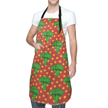 Kdxio Broccoli Apron with Pockets Adjustable Kitchen Aprons for Men Women Waterproof Aprons for Cooking Drawing Crafting Baking Household Cleaning
Kdxio Broccoli Apron with Pockets Adjustable Kitchen Aprons for Men Women Waterproof Aprons for Cooking Drawing Crafting Baking Household Cleaning