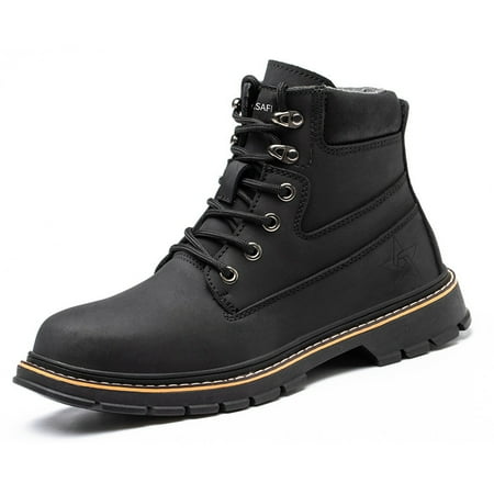 High-top labor protection shoes men s anti-smashing and stab-resistant shoes wear-resistant leather waterproof and wear-resistant protective safety shoes for construction site
High-top labor protection shoes men s anti-smashing and stab-resistant shoes wear-resistant leather waterproof and wear-resistant protective safety shoes for construction site