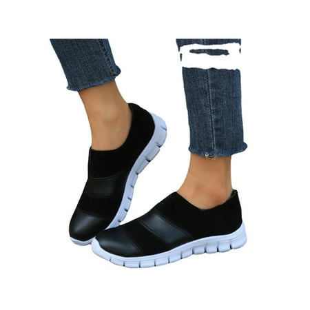 GENILU Womens Nonslip Walking Shoe Round Toe Moccasins Driving Pull On Loafers Black 7
GENILU Womens Nonslip Walking Shoe Round Toe Moccasins Driving Pull On Loafers Black 7