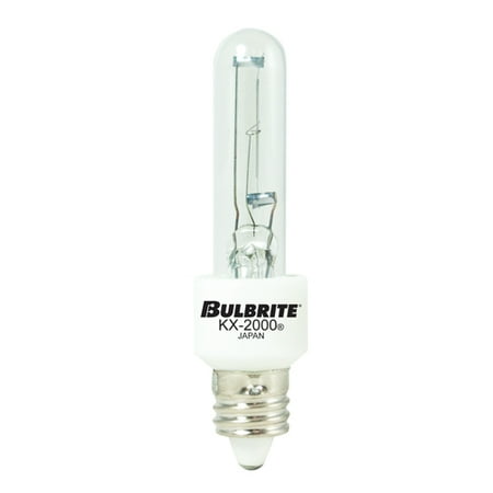 40 Watt Dimmable KX 2000 Krypton/Xenon T3 Mini Candelabra Base Clear