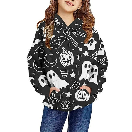 Miqool Toddlers Girls Halloween Hoodies Soft Cotton Graphic Sweatshirt Casual Long Sleeve Lightweight Pullover Hoodie Fall Winter Clothes with Pockets for 4-12 Years
Miqool Toddlers Girls Halloween Hoodies Soft Cotton Graphic Sweatshirt Casual Long Sleeve Lightweight Pullover Hoodie Fall Winter Clothes with Pockets for 4-12 Years