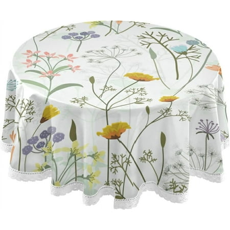 SKYSONIC Beautiful Flowers Round Tablecloth 60In Table Cover Water Resistant Spill Proof Large Table Cover for Indoor & Outdoor Family Gathering Dinner Hotel BBQ
SKYSONIC Beautiful Flowers Round Tablecloth 60In Table Cover Water Resistant Spill Proof Large Table Cover for Indoor & Outdoor Family Gathering Dinner Hotel BBQ