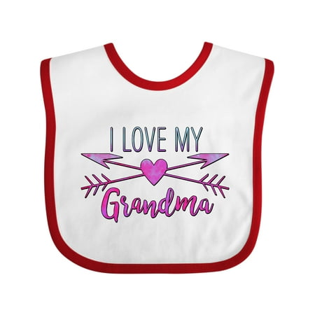 Inktastic I Love My Grandma Pink and Purple Heart and Arrows Gift Baby Boy or Baby Girl Bib
Inktastic I Love My Grandma Pink and Purple Heart and Arrows Gift Baby Boy or Baby Girl Bib