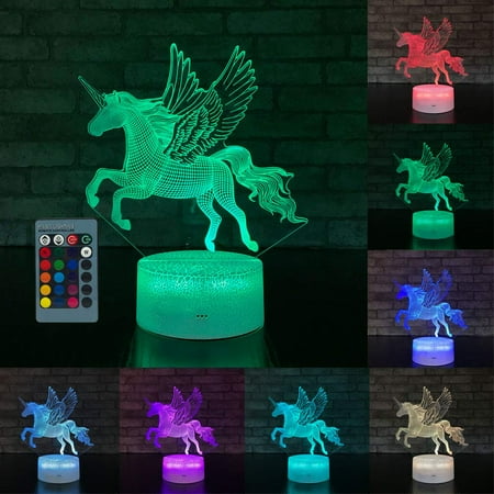 LHomeove Remote & Touch Control LED Table Desk Lamp Unicorn-Series 7/16 Color Change 3D LED Night Light
LHomeove Remote & Touch Control LED Table Desk Lamp Unicorn-Series 7/16 Color Change 3D LED Night Light