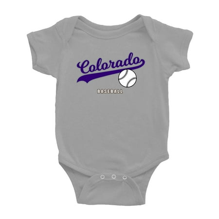 Cute Colorado Baby Bodysuits Baseball Fan Baby Jersey Clothes for Boys Girls (Gray 6-12 Months)
Cute Colorado Baby Bodysuits Baseball Fan Baby Jersey Clothes for Boys Girls (Gray 6-12 Months)