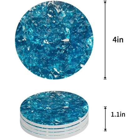 ZHANZZK Summer Blue Water Wave Texture Set of 4 Round Coaster for Drinks Absorbent Ceramic Stone Coasters Cup Mat with Cork Base for Home Kitchen Room Coffee Table Bar Decor
ZHANZZK Summer Blue Water Wave Texture Set of 4 Round Coaster for Drinks Absorbent Ceramic Stone Coasters Cup Mat with Cork Base for Home Kitchen Room Coffee Table Bar Decor