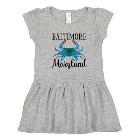 Inktastic Baltimore Maryland Vacation Blue Crab Gift Toddler Girl Dress 
Inktastic Baltimore Maryland Vacation Blue Crab Gift Toddler Girl Dress