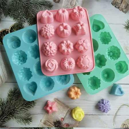 Fogcroll Non-sticky Heat-Resistant 12 Cavities Cake Mold Rose Flowers Heart Shape Silicone Pastry Mold Kitchen Gadget
Fogcroll Non-sticky Heat-Resistant 12 Cavities Cake Mold Rose Flowers Heart Shape Silicone Pastry Mold Kitchen Gadget