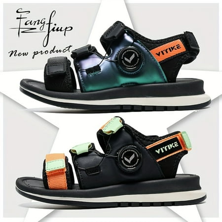 FANGFIUP Unisex Kid s Open Toe Breathable Sandals With Rotating Buckle Comfy Non Slip Durable Soft Sole Beach Water Shoes For Boy s & Girl s Outdoor Activities
FANGFIUP Unisex Kid s Open Toe Breathable Sandals With Rotating Buckle Comfy Non Slip Durable Soft Sole Beach Water Shoes For Boy s & Girl s Outdoor Activities
