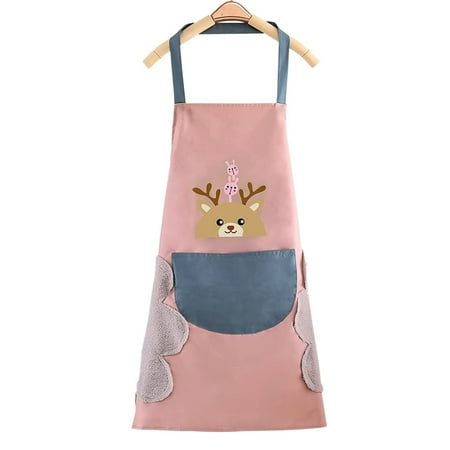 Lovely Pink Deer Aprons for Women with Pockets 2 Side Coral Velvet Towels Waterproof And Oil-proof Cooking Kitchen Housework Apron Wrinkle-Proof
Lovely Pink Deer Aprons for Women with Pockets 2 Side Coral Velvet Towels Waterproof And Oil-proof Cooking Kitchen Housework Apron Wrinkle-Proof