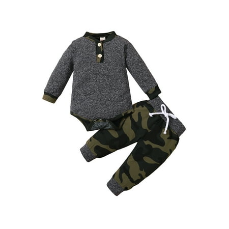 Inevnen Baby Boy Plaid Print/Camouflage Clothes Set O-neck Romper Trousers 2 Piece Outfit
Inevnen Baby Boy Plaid Print/Camouflage Clothes Set O-neck Romper Trousers 2 Piece Outfit