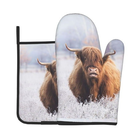Bingfone Cow Print Oven Mitts Pot Holders Set 2 PCS for Kitchen for Cooking Grilling Baking BBQ Pot Holders Cook Essentials
Bingfone Cow Print Oven Mitts Pot Holders Set 2 PCS for Kitchen for Cooking Grilling Baking BBQ Pot Holders Cook Essentials