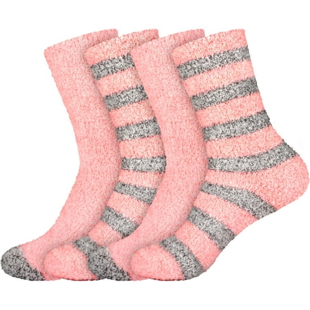 BambooMN Women s Extra Large Soft Fuzzy Warm Cozy Comfy Fuzzy Plush Cute Striped Solid Slipper Socks - Pink Grey - 4 Pairs
BambooMN Women s Extra Large Soft Fuzzy Warm Cozy Comfy Fuzzy Plush Cute Striped Solid Slipper Socks - Pink Grey - 4 Pairs