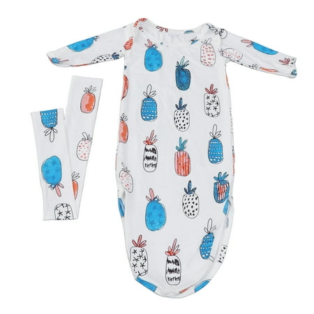 Baby Knotted Nightgown Soft Cotton Breathable Cute Baby Sleeping Gown With Head Band For Home Wear Pale Watercolor Flowers Rose Watercolor Flowers Blue Line Leaf
Baby Knotted Nightgown Soft Cotton Breathable Cute Baby Sleeping Gown With Head Band For Home Wear Pale Watercolor Flowers Rose Watercolor Flowers Blue Line Leaf