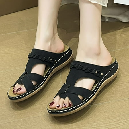 WNG Ladies Summer Solid Colour Flowers Hollow Breathable Slope with Thick Bottom Large Size Sandals Slippers
WNG Ladies Summer Solid Colour Flowers Hollow Breathable Slope with Thick Bottom Large Size Sandals Slippers