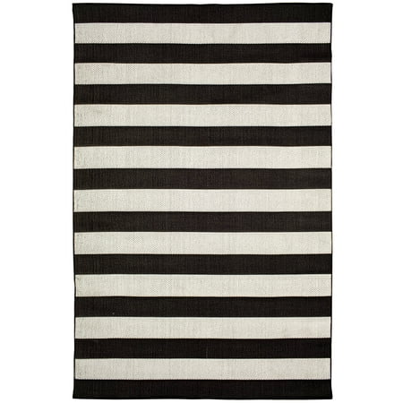 Better Homes & Gardens 6'5" x 9'5" Ibiza Stripe Indoor Outdoor Area Rug