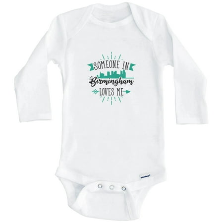 Someone In Birmingham Loves Me Birmingham AL Skyline One Piece Baby Bodysuit (Long Sleeve) 3-6 Months White
Someone In Birmingham Loves Me Birmingham AL Skyline One Piece Baby Bodysuit (Long Sleeve) 3-6 Months White