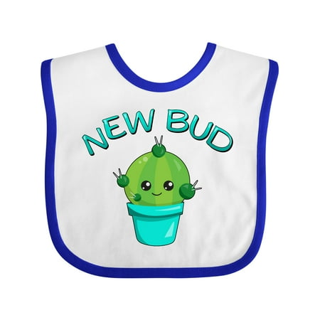 Inktastic New Bud- Cute Baby Cactus Gift Baby Boy or Baby Girl Bib