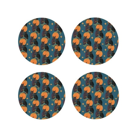Pofeuu Owls In Cartoon Style Print Coasters for Drinks 4Pack PU Leather Coasters Bar Drink Coasters for Tabletop Protection Furniture from Damage-Round Shape
Pofeuu Owls In Cartoon Style Print Coasters for Drinks 4Pack PU Leather Coasters Bar Drink Coasters for Tabletop Protection Furniture from Damage-Round Shape
