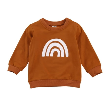 One opening Toddler Baby Casual Sweatshirts Long Sleeve Crew Neck Rainbow Printed Pullover Tops
One opening Toddler Baby Casual Sweatshirts Long Sleeve Crew Neck Rainbow Printed Pullover Tops