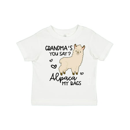 Inktastic Grandma s You Say Alpaca My Bags Gift Toddler Boy or Toddler Girl T-Shirt
Inktastic Grandma s You Say Alpaca My Bags Gift Toddler Boy or Toddler Girl T-Shirt