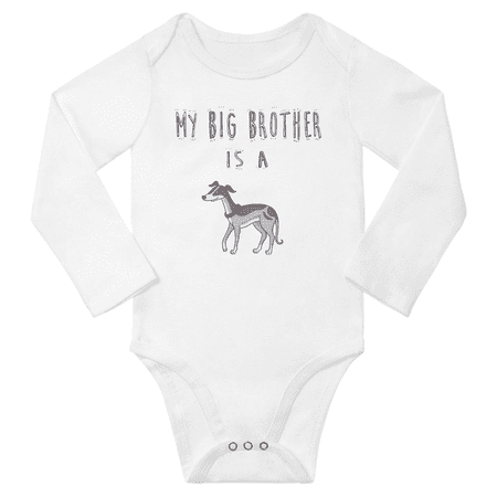 My Big Brother is a Whippet Dog Cute Baby Long Sleeve Bodysuit Unisex (White 6-12M)
My Big Brother is a Whippet Dog Cute Baby Long Sleeve Bodysuit Unisex (White 6-12M)