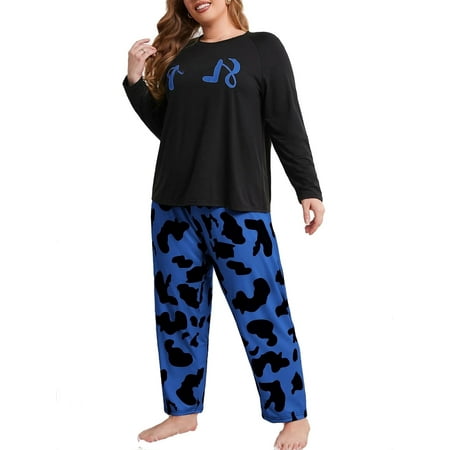 Blue Cute Letter Graphic Round Neck Pant Sets Long Sleeve Plus Size Pajama Sets (Women s Plus)
Blue Cute Letter Graphic Round Neck Pant Sets Long Sleeve Plus Size Pajama Sets (Women s Plus)