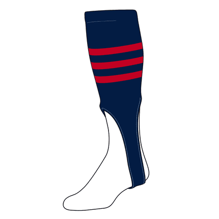 TCK Baseball Stirrups Large (300B 9in) Navy Red