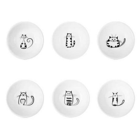 1 Set 6pcs Cartoon Cat Pattern Saucer Sauce Vinegar Plate Container (White + Black)
1 Set 6pcs Cartoon Cat Pattern Saucer Sauce Vinegar Plate Container (White + Black)