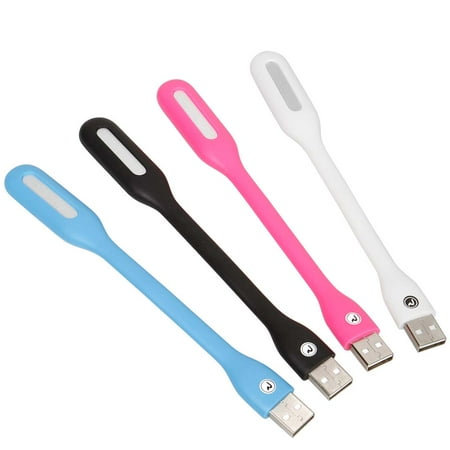 RoryTory 4pc Bendable Arm Bright White LED USB Laptop Computer Power Bank Light RoryTory 4pc Bendable Arm Bright White LED USB Laptop Computer Power Bank Light